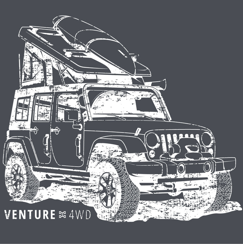 Load image into Gallery viewer, Venture 4WD Jeep T-Shirt
