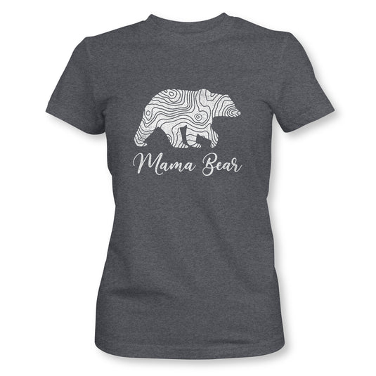 Lifestyle Overland Mama Bear T-Shirt in Dark Grey