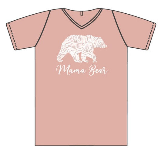 Lifestyle Overland Mama Bear T-Shirt in V-Neck