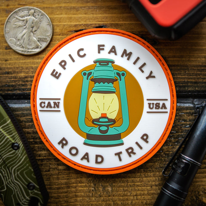 Epic Family Road Trip Lantern Vinyl Patch