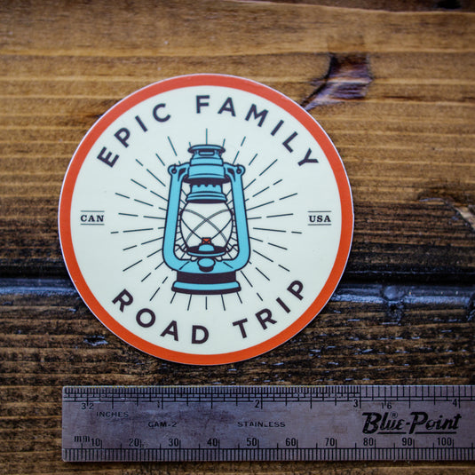 Epic Family Road Trip Lantern Sticker