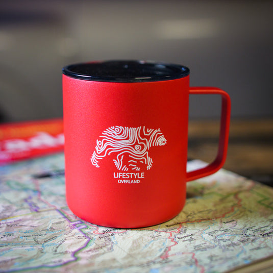Topo Bear Insulated Red Coffee Mug