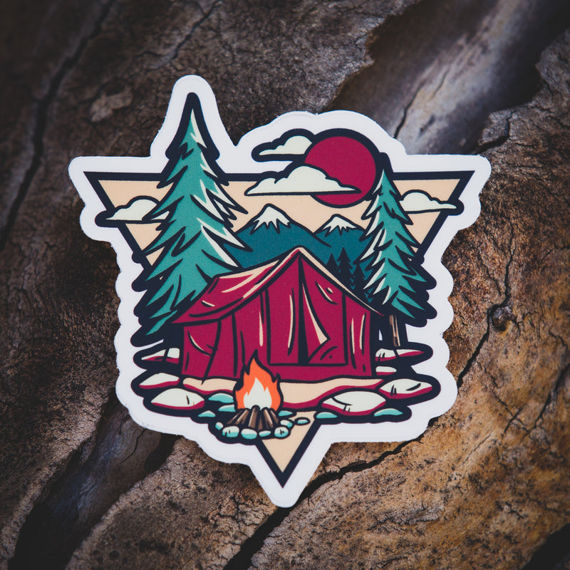Load image into Gallery viewer, Blood Moon Camp Sticker
